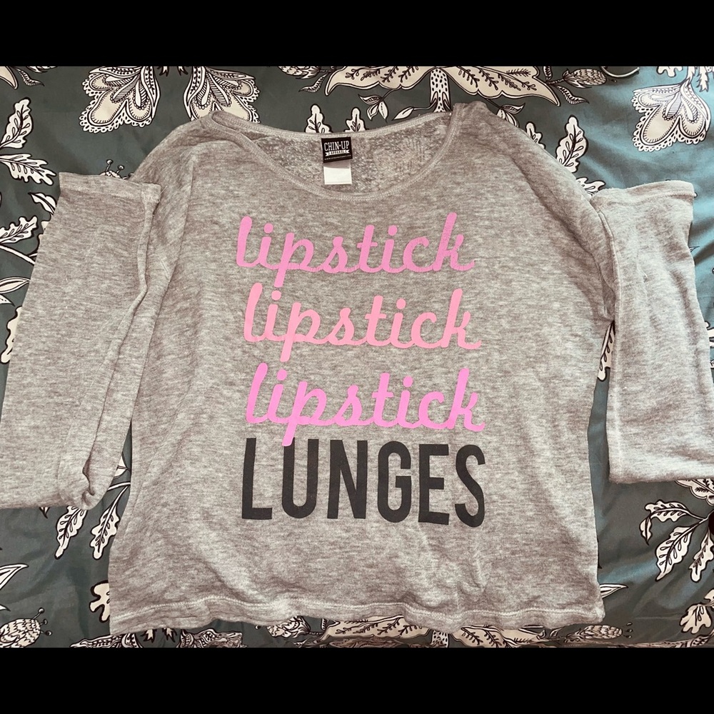 Long sleeve, thin sweater.
